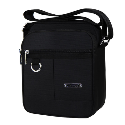 Croix en nylon noire de tailles de Bag 2 de messager d'épaule de voyage - le sac mortuaire occasionnel imperméabilisent