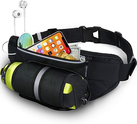Ceinture imperméable de Bum Jogging Belt Bag Running de polyester avec la porte-bouteilles