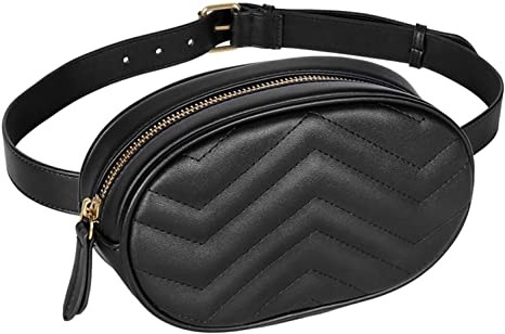 Croisé - sac imperméable en cuir de ceinture d'unité centrale de Fanny Pack de mode de corps