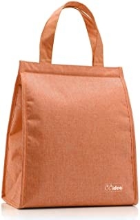 La toile doucement a dégrossi déjeuner adulte isolé imperméable Tote Bag de refroidisseur pliant