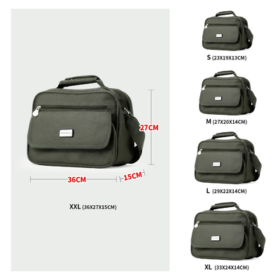 Croix masculine de voyage de Bag Oxford Waterproof de poche de messager multi d'épaule - sacs mortuaires