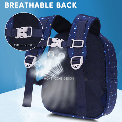 Les astronautes imperméables de filles de bande dessinée de 3D Rocket Kids Backpack Anti Lost instruisent des sacs