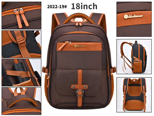 Sac à dos d'ordinateur portable de résistant à l'eau de sac à dos de tenue professionnelle décontractée d'université 18 pouces