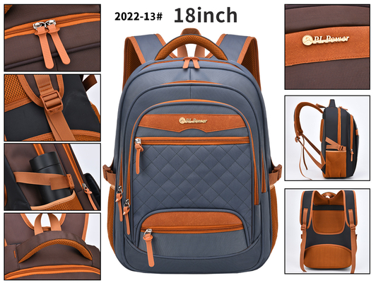 Étudiant imperméable School de sac à dos en nylon de tenue professionnelle décontractée sac à dos à ordinateur portable de 18 pouces
