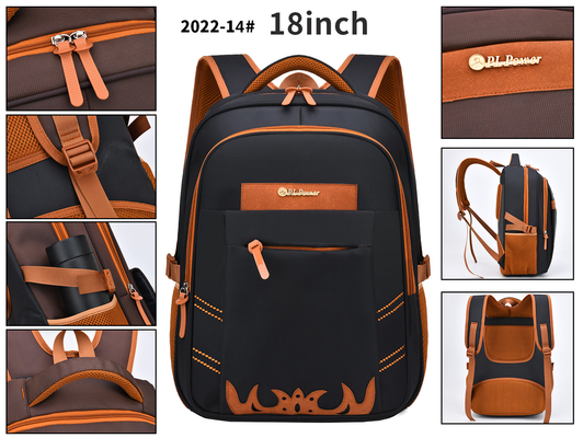 Étudiant imperméable School de sac à dos en nylon de tenue professionnelle décontractée sac à dos à ordinateur portable de 18 pouces