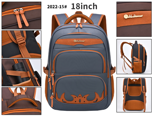 Étudiant imperméable School de sac à dos en nylon de tenue professionnelle décontractée sac à dos à ordinateur portable de 18 pouces