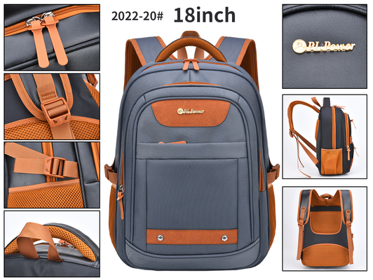 Sac à dos occasionnel des affaires des hommes en nylon d'ODM d'ordinateur portable unisexe en cuir de sac à dos