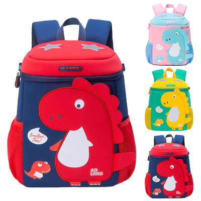 Sac à dos mignon de bande dessinée de Mochila de jardin d'enfants de dinosaure de l'enfant en bas âge 3D pour des filles de garçons