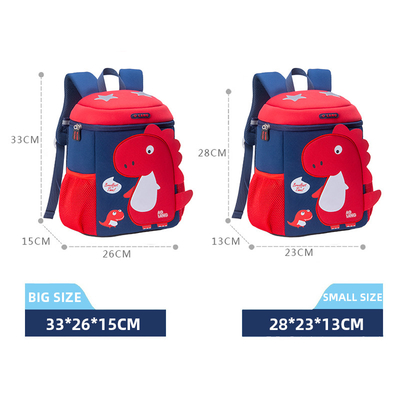 Sac à dos mignon de bande dessinée de Mochila de jardin d'enfants de dinosaure de l'enfant en bas âge 3D pour des filles de garçons