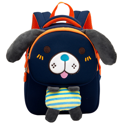 Cadeau mignon d'enfants de sac d'enfant de chien du néoprène de peluche de sac à dos de peluche d'enfants de bande dessinée
