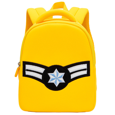 Sac d'école imperméable de jardin d'enfants du néoprène de sac à dos d'enfant en bas âge d'enfants de pilotes d'avion de BSCI