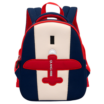 Sac d'école imperméable de jardin d'enfants du néoprène de sac à dos d'enfant en bas âge d'enfants de pilotes d'avion de BSCI