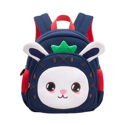 Les enfants imperméables de lapin baladent le cartable d'enfants de jardin d'enfants d'enfant en bas âge de FCS 3D