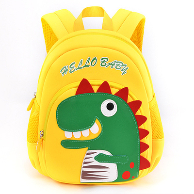 L'école de jardin d'enfants d'enfant en bas âge de 2 tailles met en sac la bande dessinée du sac à dos 3D des enfants de dinosaure