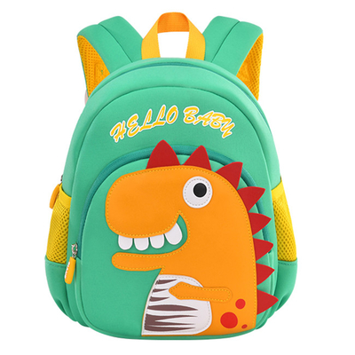 L'école de jardin d'enfants d'enfant en bas âge de 2 tailles met en sac la bande dessinée du sac à dos 3D des enfants de dinosaure