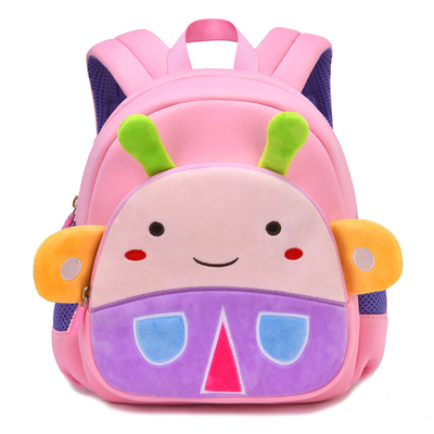 Les enfants imperméables d'abeille baladent le sac d'école mignon d'Escolar d'enfant en bas âge de bébé de bande dessinée