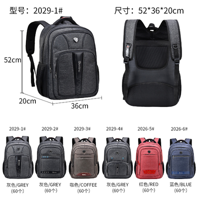 Le voyage en nylon de polyester masculin baladent les hommes de sac imperméables d'ordinateur portable de 20 pouces