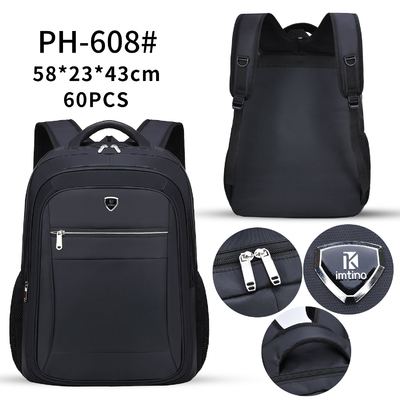 Le sac à dos multifonctionnel d'ordinateur portable de grande capacité imperméabilisent le sac à dos occasionnel du voyage de 23 hommes de pouce
