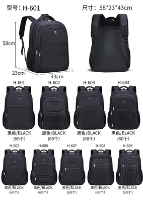 Le sac à dos multifonctionnel d'ordinateur portable de grande capacité imperméabilisent le sac à dos occasionnel du voyage de 23 hommes de pouce
