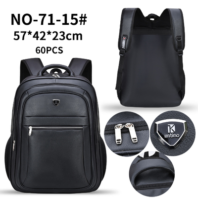 Sac d'ordinateur portable des affaires des hommes multifonctionnels masculins rétro de sac à dos en cuir de tenue professionnelle décontractée d'unité centrale