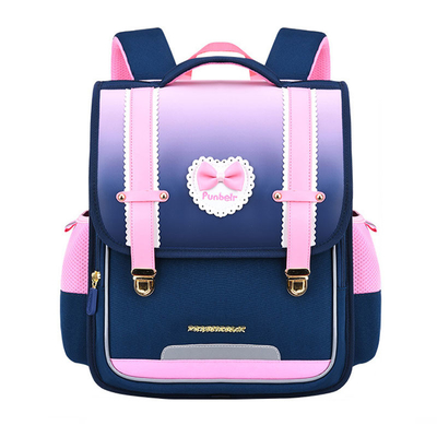 L'école en cuir orthopédique balade le sac d'école de fille de garçon grande capacité