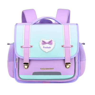 L'école en cuir orthopédique balade le sac d'école de fille de garçon grande capacité