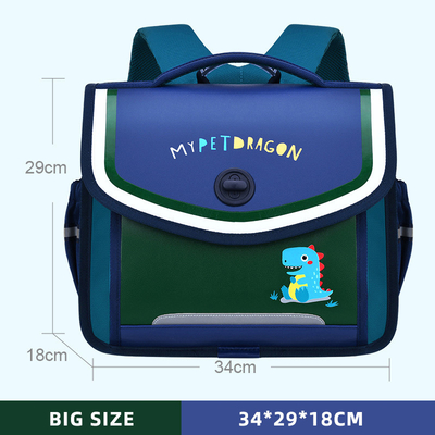 Cartables en cuir d'enfant en bas âge de sac à dos de dinosaure de garçons de bande dessinée pendant 6 12 années