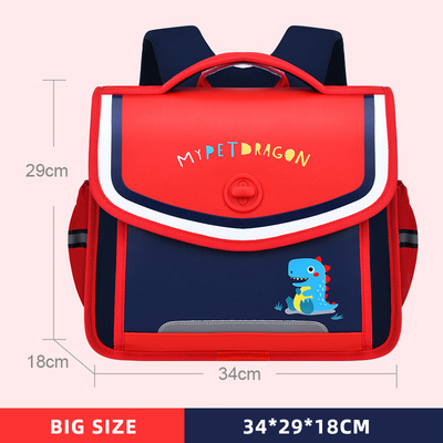 Cartables en cuir d'enfant en bas âge de sac à dos de dinosaure de garçons de bande dessinée pendant 6 12 années