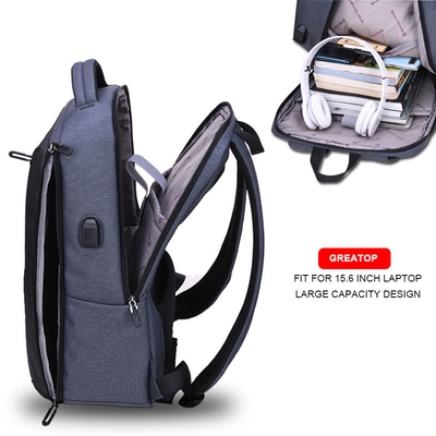 L'université des hommes d'ordinateur portable balade vol Daypacks d'USB de 15,6 pouces l'anti