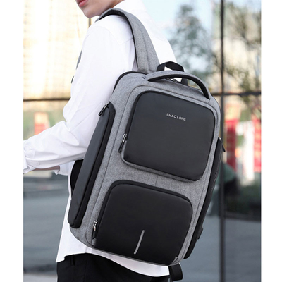 Sac à dos USB d'ordinateur portable d'affaires de grande capacité chargeant les sacs d'école résistants