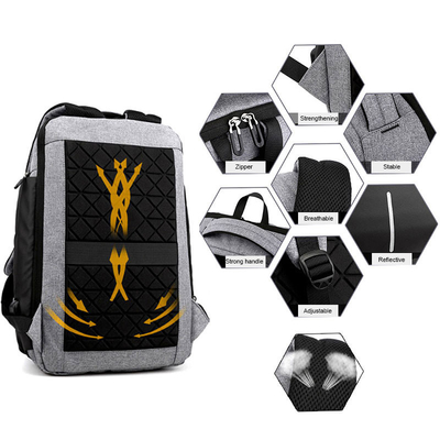 Sac à dos USB d'ordinateur portable d'affaires de grande capacité chargeant les sacs d'école résistants