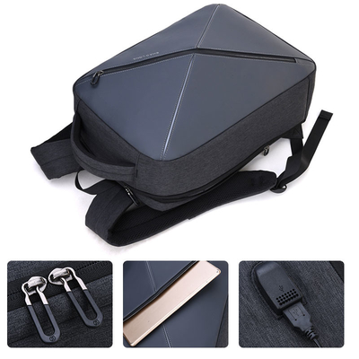 Vol de sac à dos d'ordinateur portable d'ODM USB l'anti des hommes de 15,6 pouces voyagent sac à dos à école de loisirs