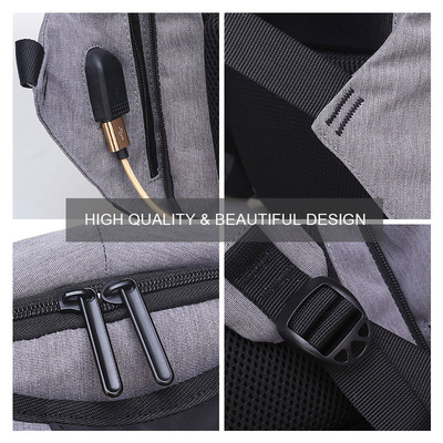 L'anti ordinateur portable d'affaires de vol baladent le sac imperméable multifonctionnel d'ordinateur portable de 17 pouces