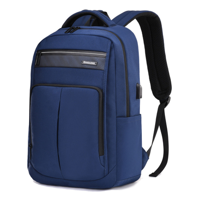 sac à dos USB d'ordinateur portable des affaires 15.6inch chargeant le sac en cuir noir d'ordinateur portable