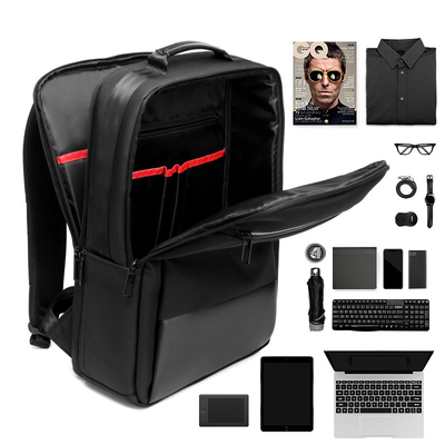 Sac à dos de tenue professionnelle décontractée du voyage des hommes de remplissage d'USB de sac à dos d'ordinateur portable d'affaires de FCS