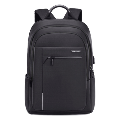 Sac à dos causal USB d'ordinateur portable d'affaires chargeant le sac imperméable de voyage d'Oxford