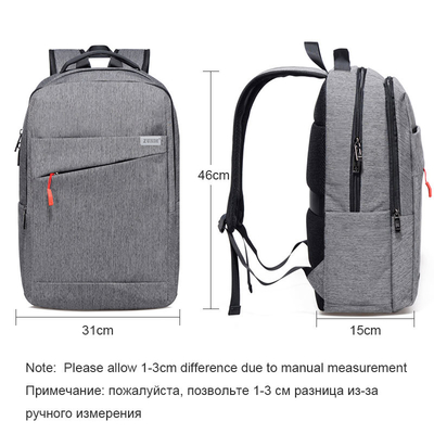 Sac à dos occasionnel de toile de cru multifonctionnel de 15,6 de pouce d'ordinateur portable de sac à dos femmes d'hommes