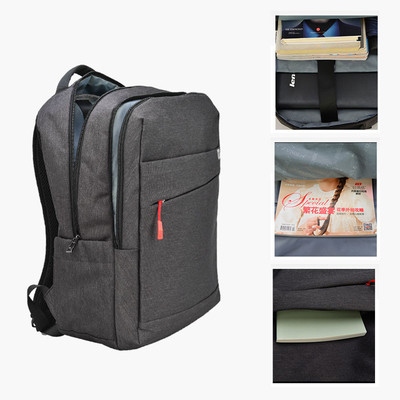 Sac à dos occasionnel de toile de cru multifonctionnel de 15,6 de pouce d'ordinateur portable de sac à dos femmes d'hommes