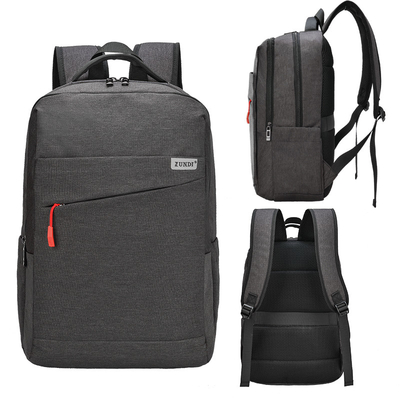 Sac à dos occasionnel de toile de cru multifonctionnel de 15,6 de pouce d'ordinateur portable de sac à dos femmes d'hommes
