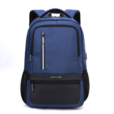 Sacs d'école en nylon imperméables de remplissage externes d'ordinateur portable d'hommes de sac à dos d'USB