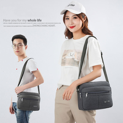 Messager occasionnel Bag Solid Buckle MultiPocket d'épaule de toile