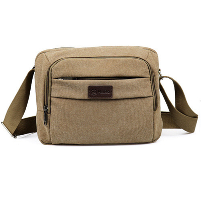 Sac d'épaule solide de Bag Casual Portable de messager de toile de cru de boucle