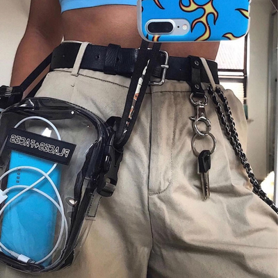 Les visages d'endroits façonnent à PVC d'espace libre d'ODM de Fanny Pack le sac latéral