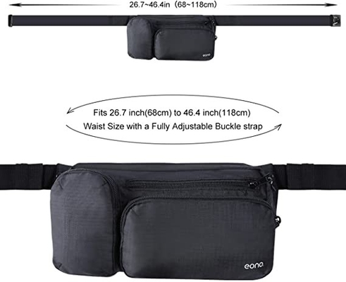 Hausse de Fanny Pack Multiple Pockets For de mode de grande capacité