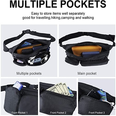 Hausse de Fanny Pack Multiple Pockets For de mode de grande capacité