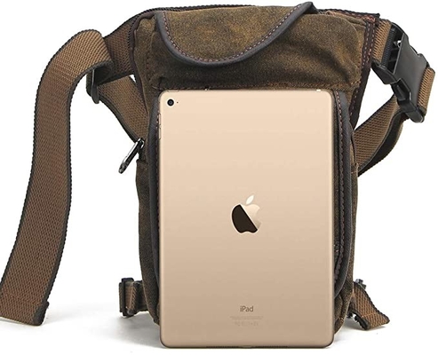 Sac de recyclage tactique de jambe de baisse de toile augmentant le paquet de taille pour des femmes des hommes