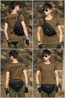 Paquet militaire de taille de sac tactique de taille de Molle pour le fonctionnement de marche d'extérieur augmentant le camping