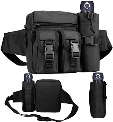 Bum Bag Canvas Waist Pouch imperméable de service militaire avec la porte-bouteilles