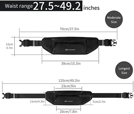 Ceinture imperméable de Bum Jogging Belt Bag Running de polyester avec la porte-bouteilles