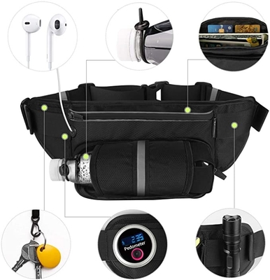 Ceinture imperméable de Bum Jogging Belt Bag Running de polyester avec la porte-bouteilles
